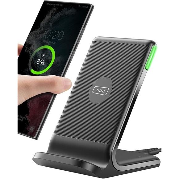 Wireless Fast Charger Charging Pad Stand Dock For Samsung Galaxy iPhone Phone